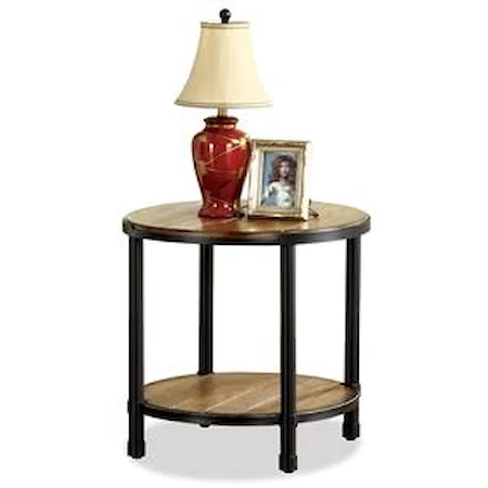 Oval End Table